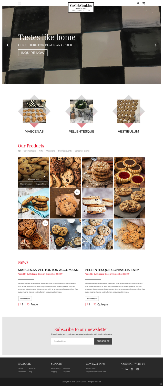 Web Design by pb for CoCo's Cookies | Design #19686927