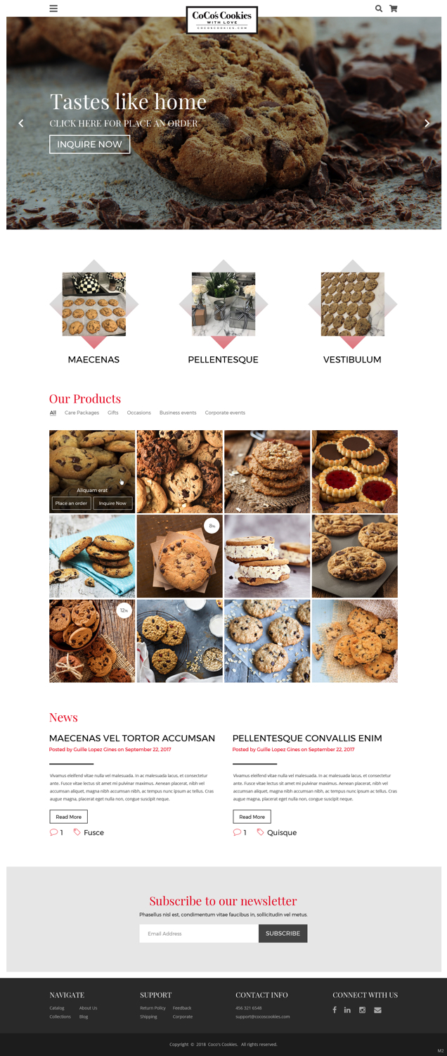 Web Design by pb for CoCo's Cookies | Design #19686928