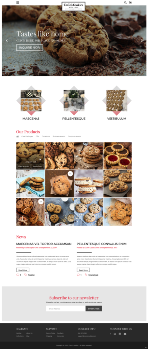 Web Design by pb for CoCo's Cookies | Design: #19686928