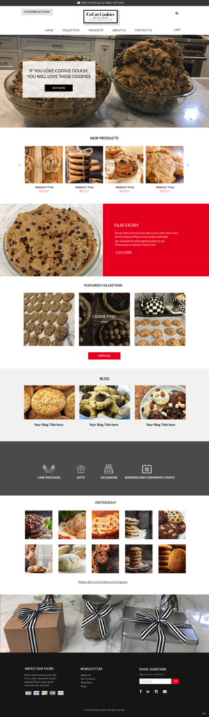 Web Design by pb for CoCo's Cookies | Design: #19686929