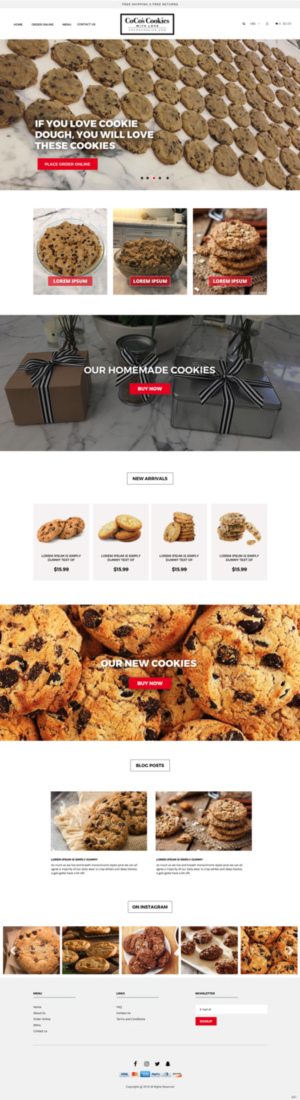 Web Design by pb for CoCo's Cookies | Design: #19686949