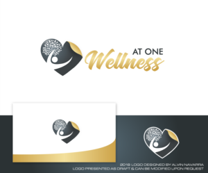 Logo Design by alvinnavarra for At One Wellness | Design: #19689135