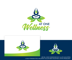 Logo Design by alvinnavarra for At One Wellness | Design: #19689149