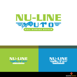 Nu-Line Auto/Hail Damage Repair | Logo Design by Graphic Bricks