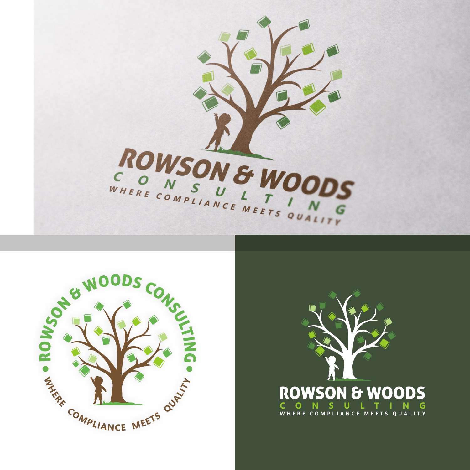 Logo Design by Farqaleit™ for Rowson & Wood Consulting | Design #19679016