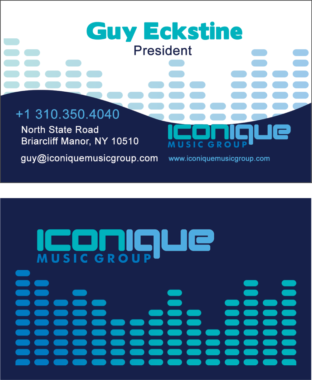 Business Card Design by Clymer Design for Iconique Music Group | Design #2902538