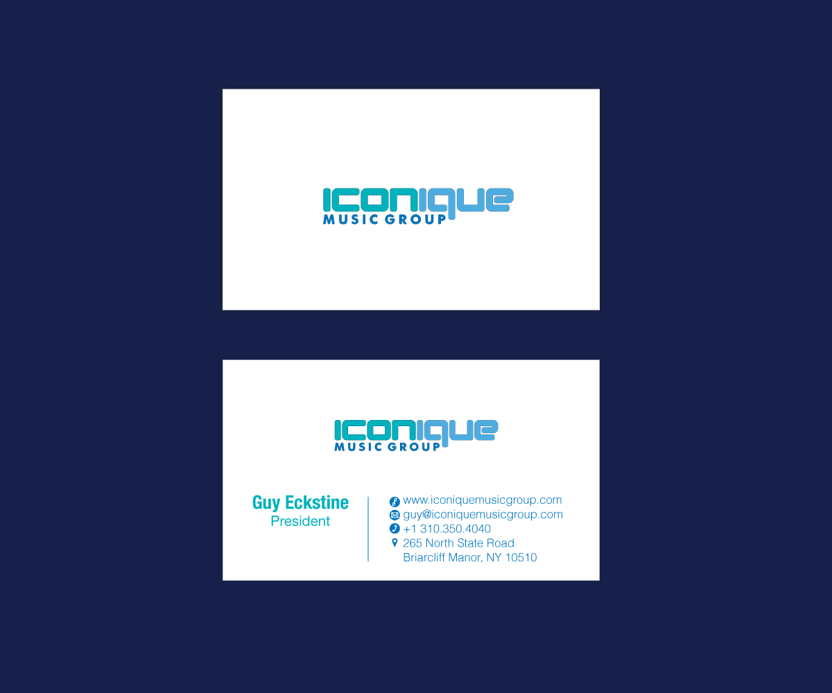 Business Card Design by  sasha for Iconique Music Group | Design #2901714