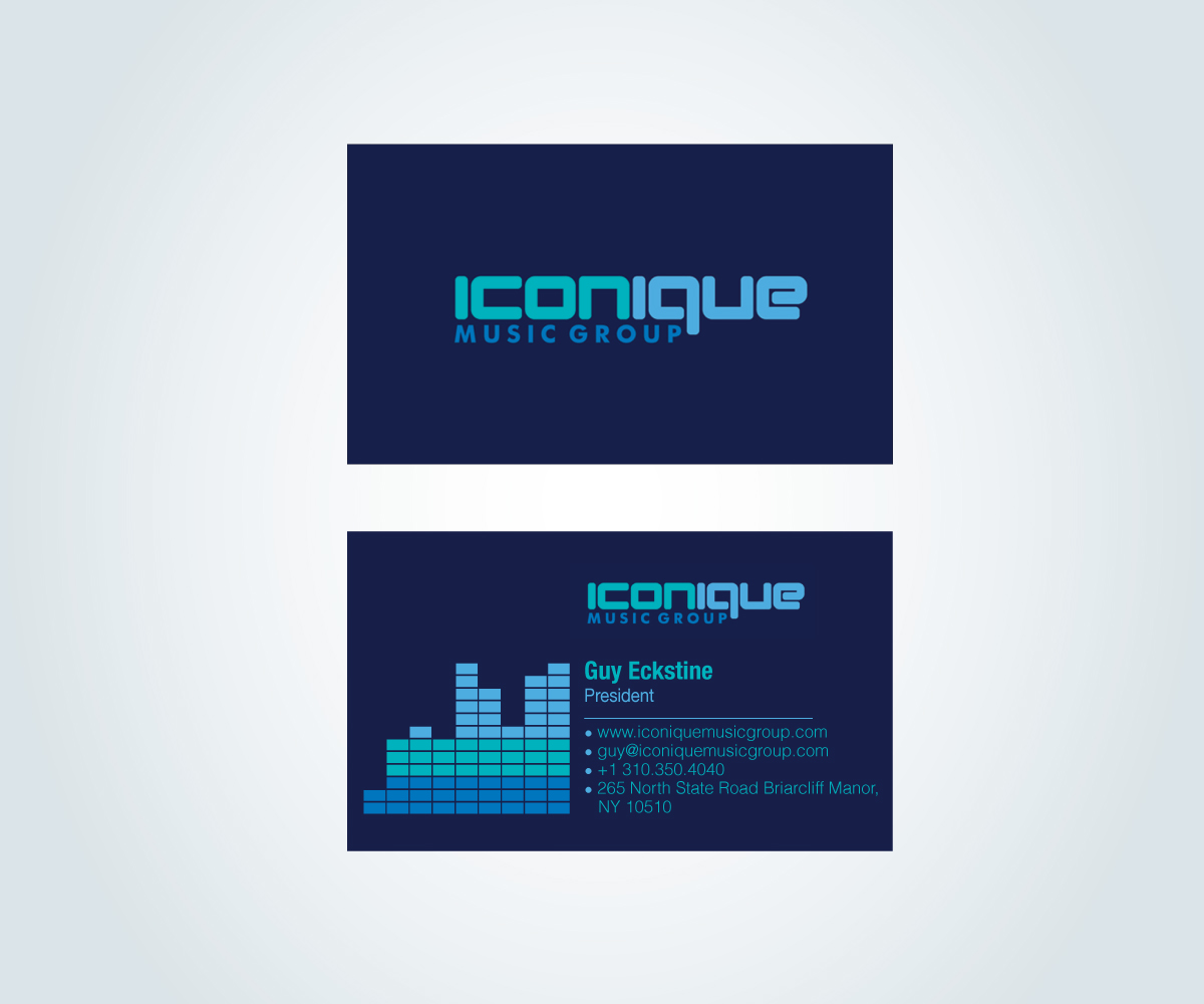 Business Card Design by  sasha for Iconique Music Group | Design #2901716