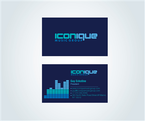 Business Card Design by  sasha for Iconique Music Group | Design: #2901716
