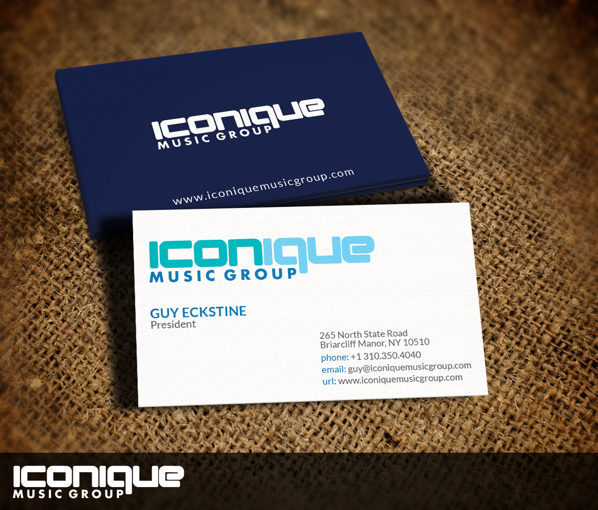 Business Card Design by Nelsur for Iconique Music Group | Design #2903167