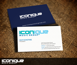 Business Card Design by Nelsur for Iconique Music Group | Design: #2903167