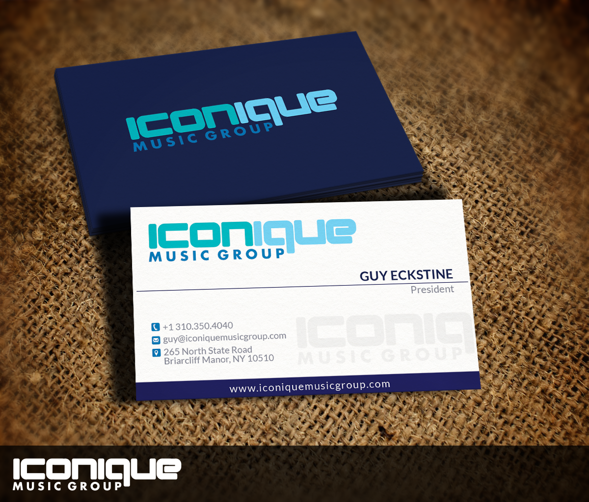 Business Card Design by Nelsur for Iconique Music Group | Design #2903177