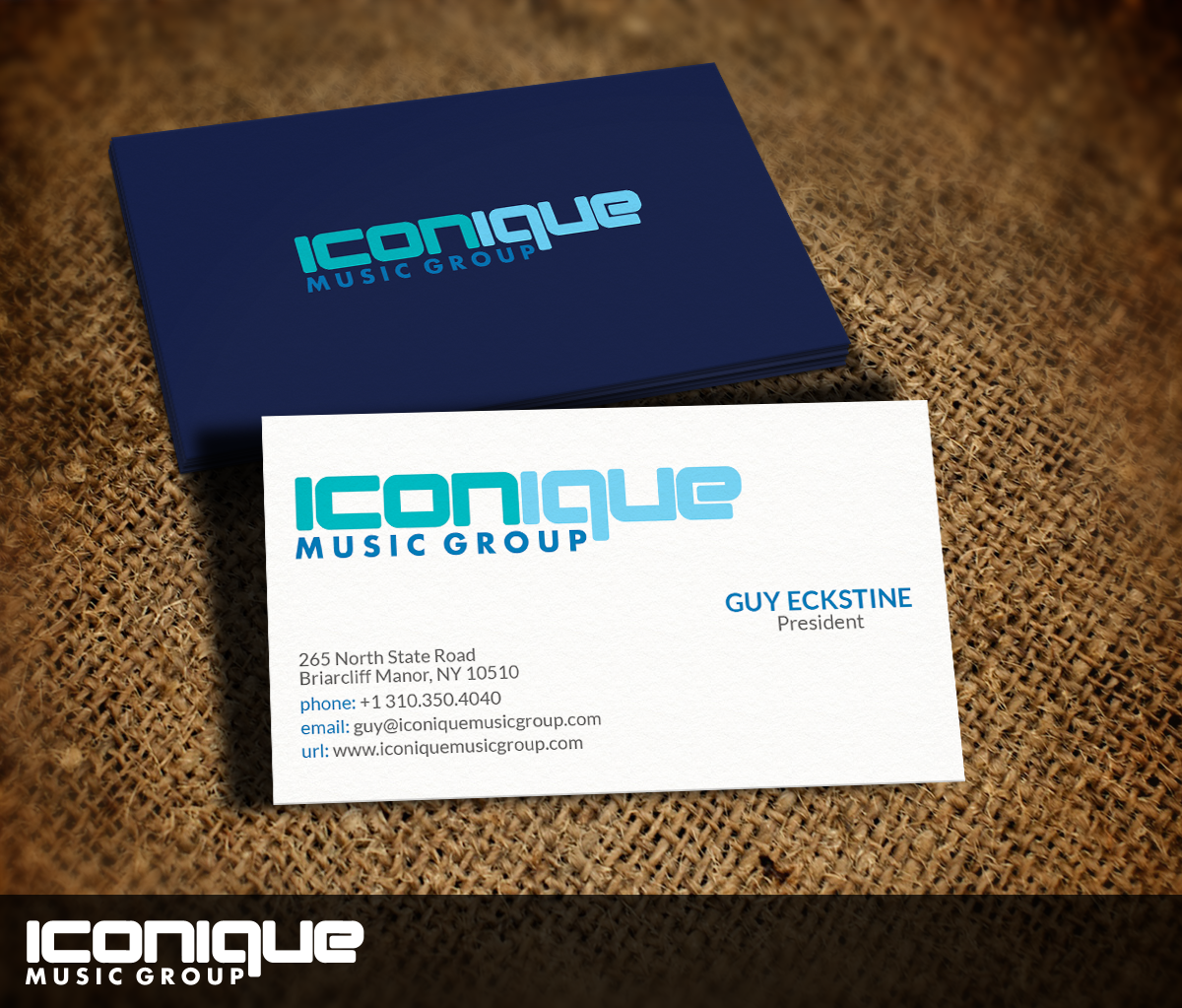 Business Card Design by Nelsur for Iconique Music Group | Design #2903181