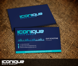 Business Card Design by Nelsur for Iconique Music Group | Design: #2905964