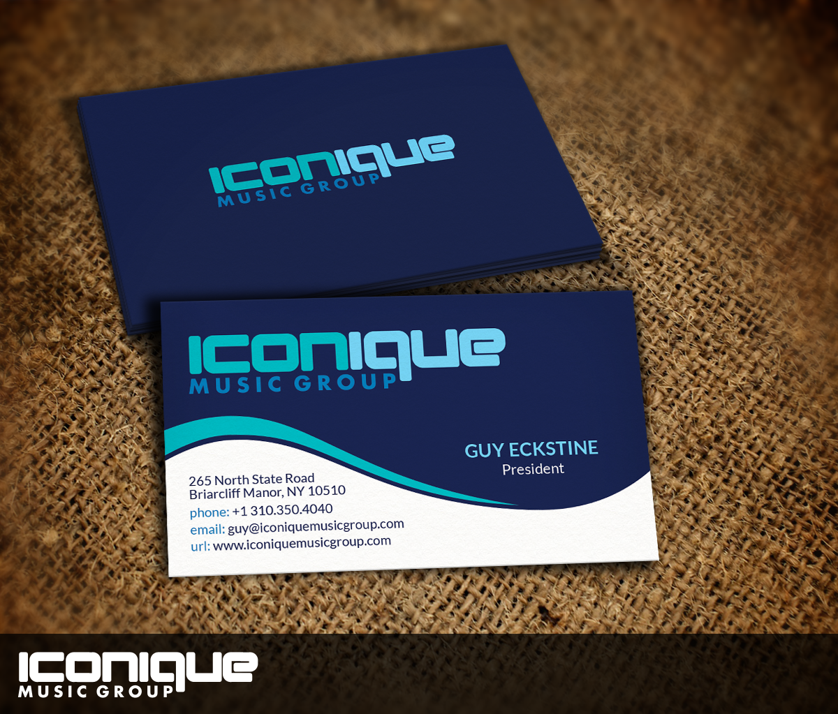 Business Card Design by Nelsur for Iconique Music Group | Design #2905967