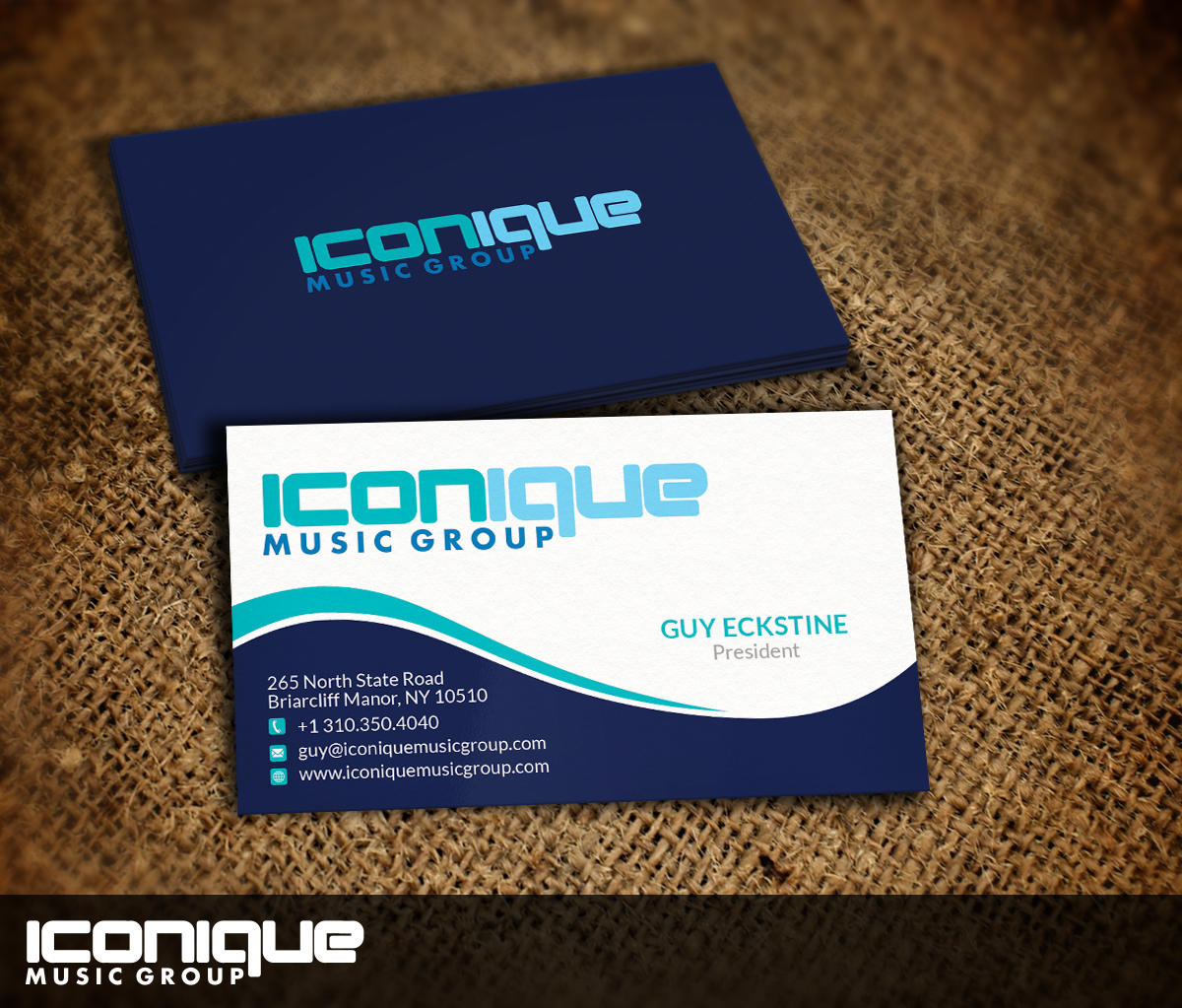 Business Card Design by Nelsur for Iconique Music Group | Design #2905970