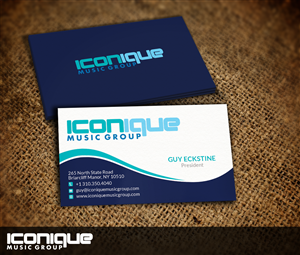Business Card Design by Nelsur for Iconique Music Group | Design: #2905970