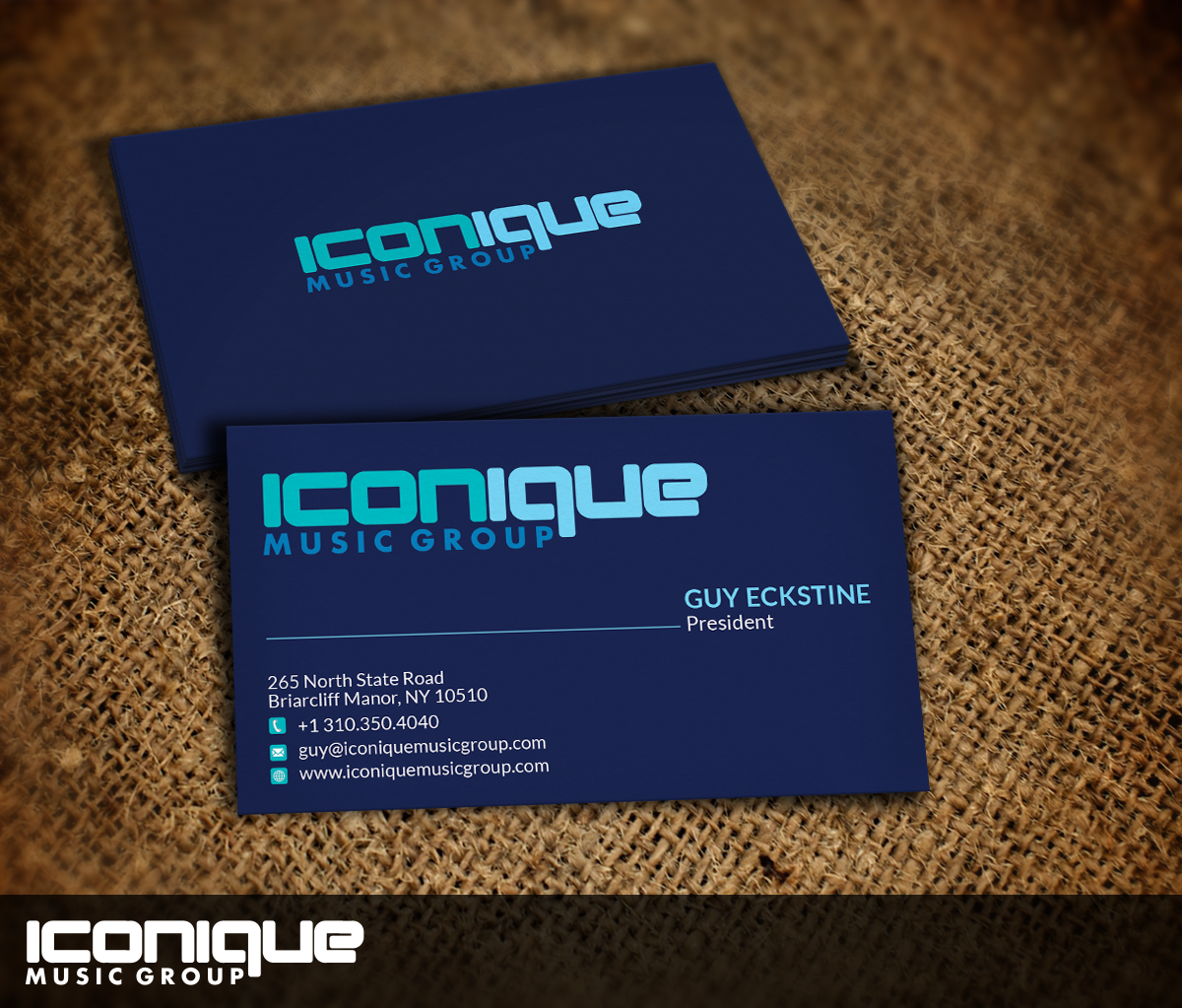 Business Card Design by Nelsur for Iconique Music Group | Design: #2910805