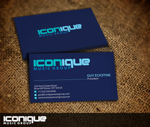 Business Card Design by Nelsur for Iconique Music Group | Design: #2910805