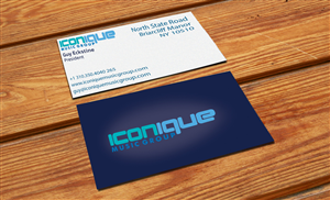 Diseño de Tarjeta de Presentación por Udaya para Iconique Music Group | Diseño #2923670
