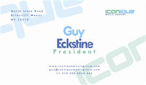 Business Card Design by AizerDS for Iconique Music Group | Design: #2916822