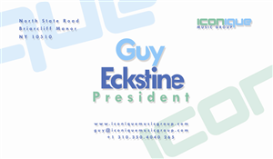 Business Card Design by AizerDS for Iconique Music Group | Design: #2916840