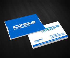 Business Card Design by Sarah Haroon for Iconique Music Group | Design: #2914051