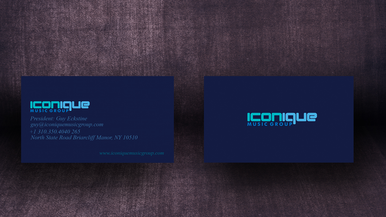 Design de Carte de Visite par designbytristan pour Iconique Music Group | Design #2901674