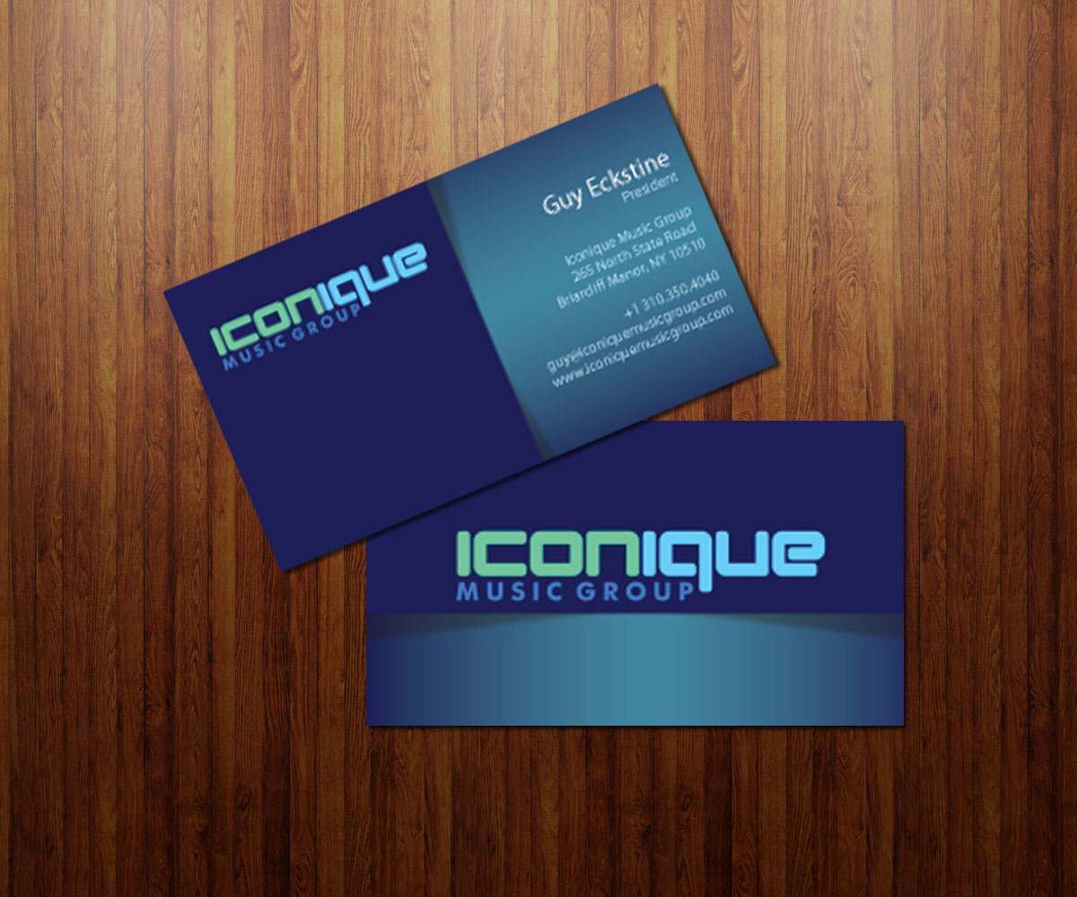 Business Card Design by Coco Creative Design for Iconique Music Group | Design #2916815