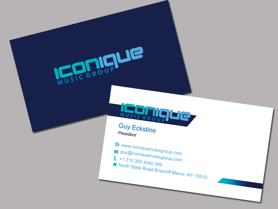 Business Card Design by whitepaper for Iconique Music Group | Design #2913804