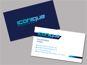 Business Card Design by whitepaper for Iconique Music Group | Design: #2913804