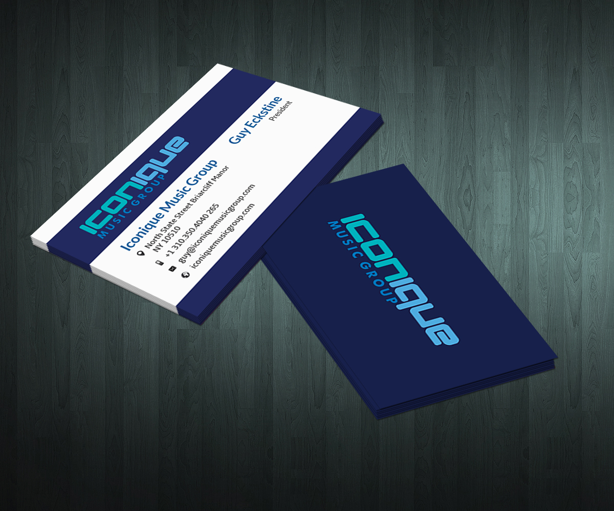 Business Card Design by Matrix5 Creative for Iconique Music Group | Design #2923751