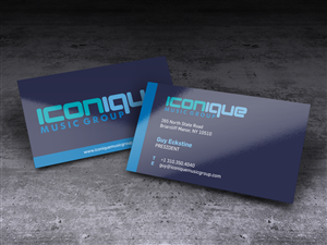 Business Card Design by HYPdesign for Iconique Music Group | Design: #2931348
