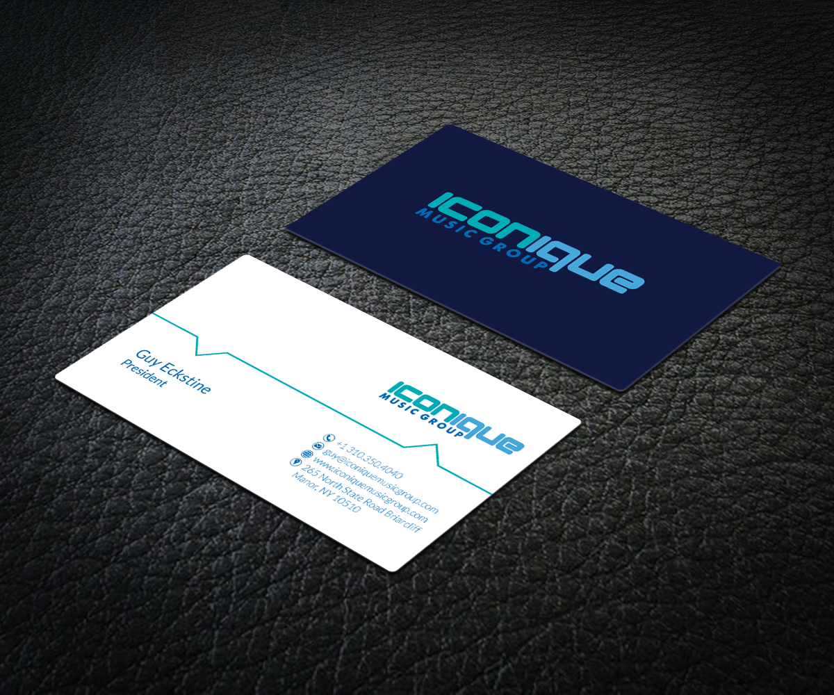 Business Card Design by Radu Borzea for Iconique Music Group | Design #2918548