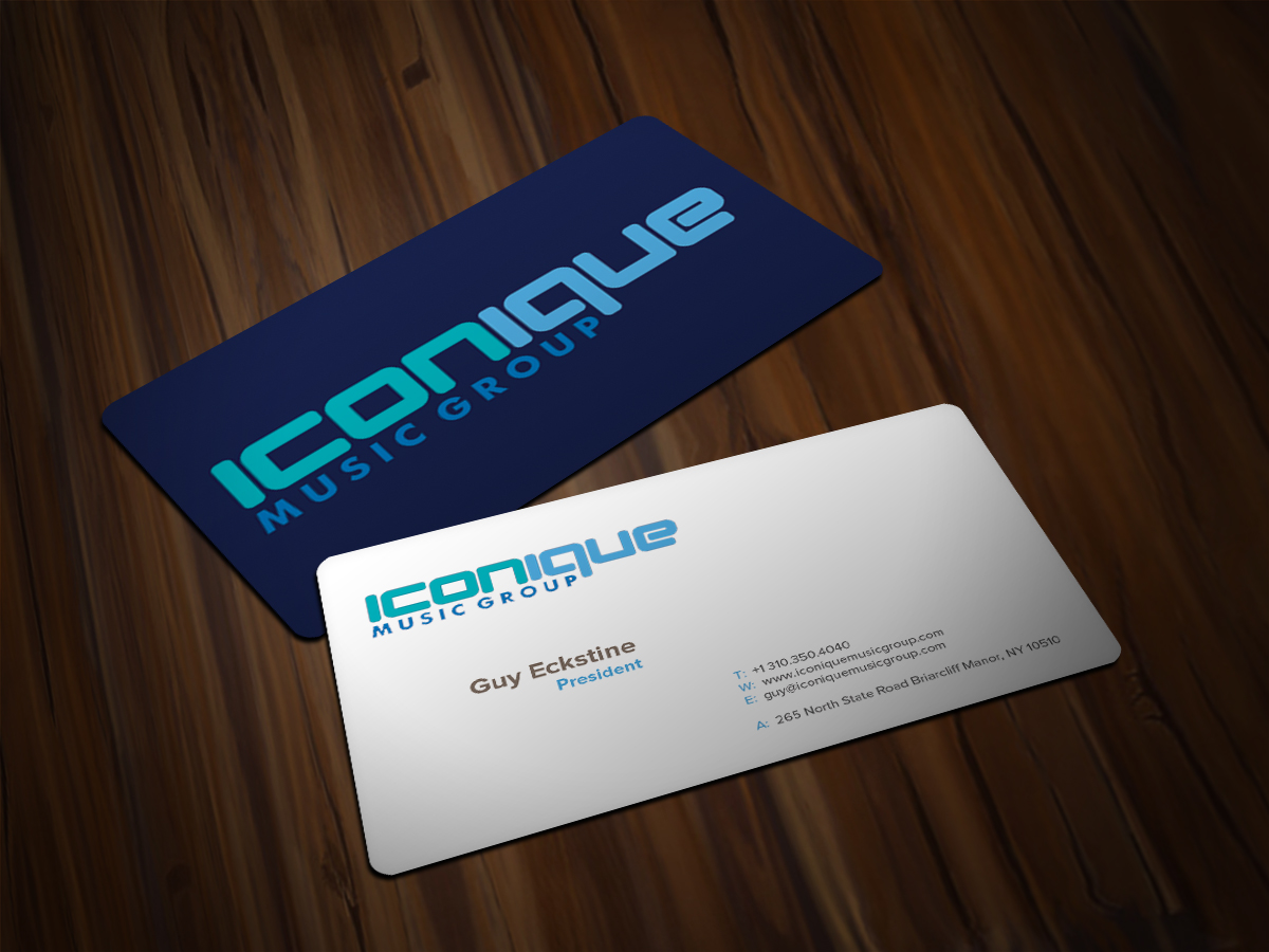 Business Card Design by Scorpius design for Iconique Music Group | Design #2905052