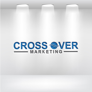 Main text line of logo = Cross Over Marketing   secondary text line =  Amplified Partnerships | Logo Design by Banglalink 2