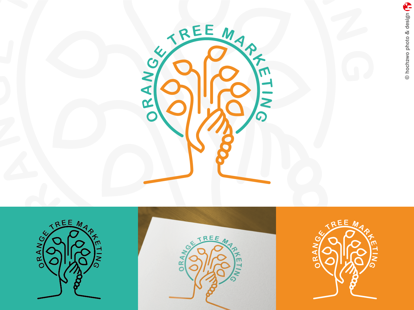 Logo Design by hoch2wo for Orange Tree Marketing | Design #19706132