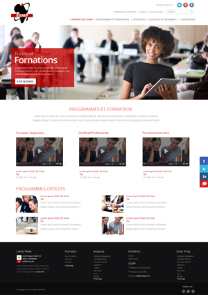 Business school needs a web design | Diseño Web por OM