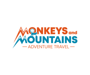 “Monkeys and Mountains” (in larger text) & “Adventure Travel” in smaller text | Logo Design by ACK Design