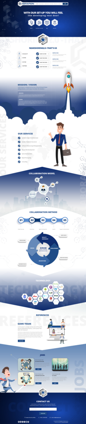 Diseño Web por Black Stallions Impressive Solutions para Serapion GmbH | Diseño #19715736