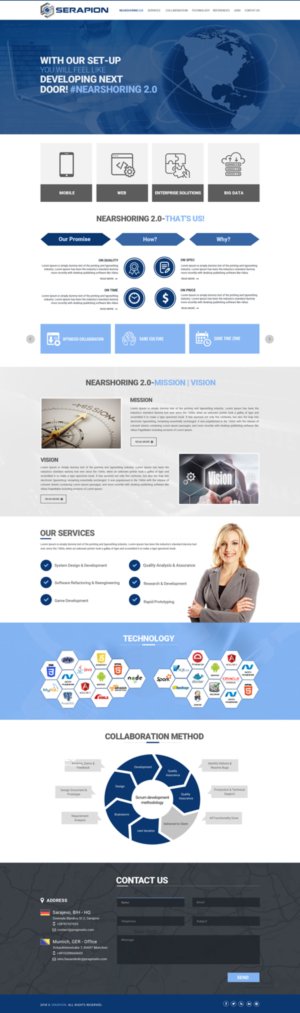 Diseño Web por Dream Logo Design para Serapion GmbH | Diseño #19709131