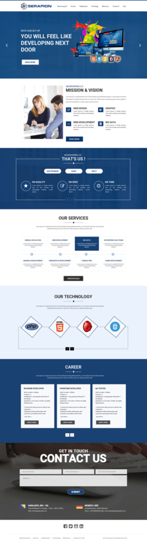 Diseño Web por Dream Logo Design para Serapion GmbH | Diseño: #19709132