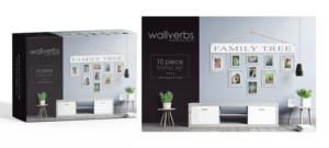 Packaging Design of Home Decor Retail Box Front | Diseño de Empaque por SAI DESIGNS