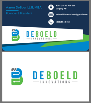 Business Card Design by hanie for DeBoeld Innovations | Design #19689434