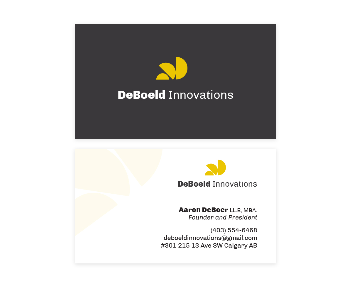 Business Card Design by JACQUI for DeBoeld Innovations | Design #19692009