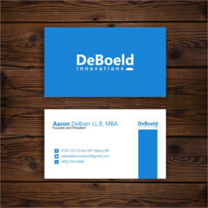 Business Card Design by Hasyim As'ari for DeBoeld Innovations | Design #19697608
