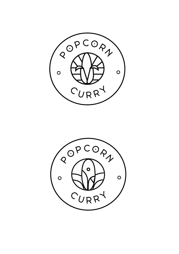 Logo Design by Hiccups Design for Popcorn Curry | Design #19754858