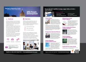 HRA People Development one-page marketing flyer | Flyer-Design von Achiver