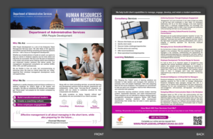 HRA People Development one-page marketing flyer | Flyer-Design von SAI DESIGNS