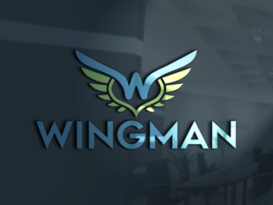 Wingman-- (company name),   Buffalo Wings--main menu (big font),  Philly Steak, (small font)Fried rice (small font) | Logo Design by aishwarya....